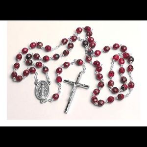 Burgundy Rosary from Jordan